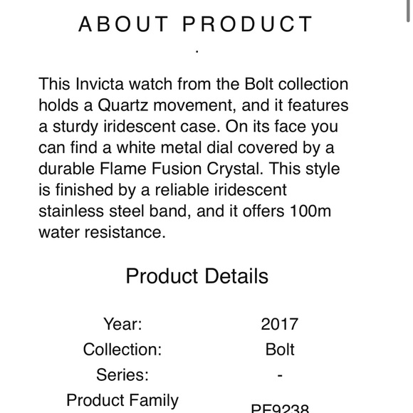 Stunning NWT Invicta Bolt Men’s Iridescent Watch - Picture 13 of 16